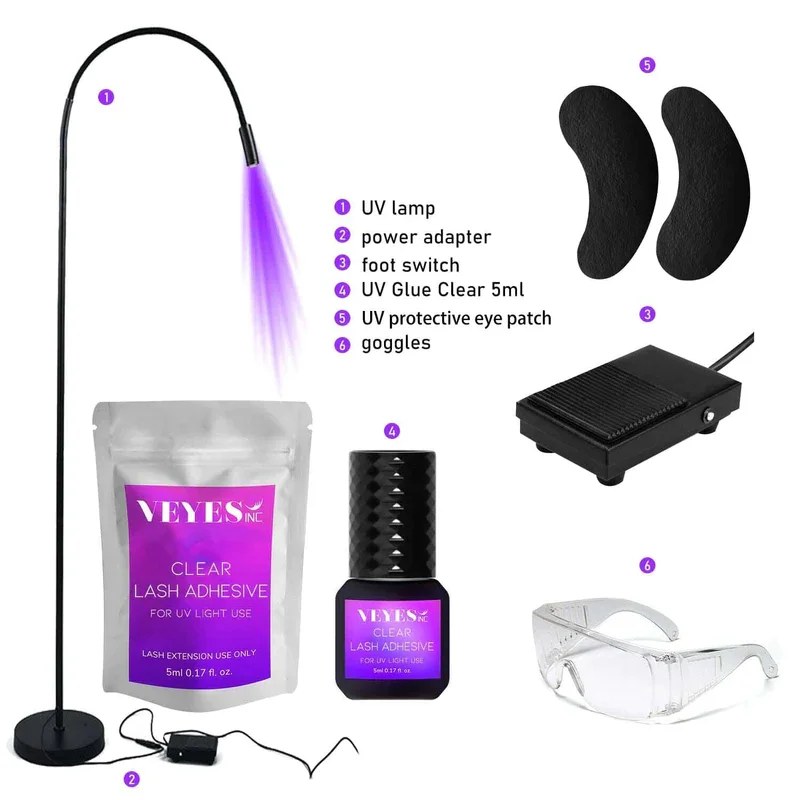 Veyes Inc Eyelash Extensions UV Lamp Glue System