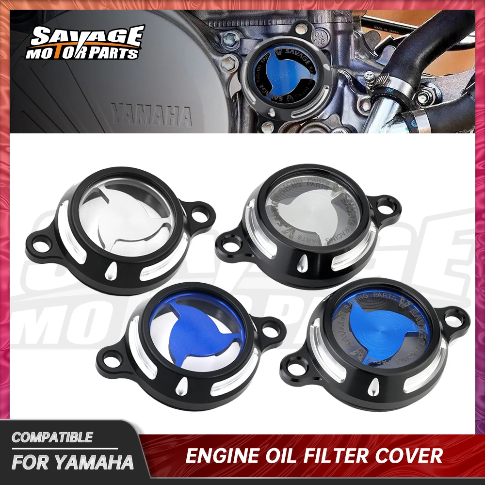 

Engine Oil Filters Cover For YAMAHA YZ250F FZ250FX YZ450F FZ450FX WR250F WR450F 2016-2022 Motorcycle Clearness Caps Dirt Bike