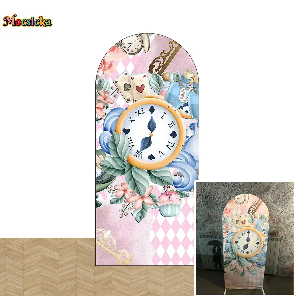 Alice in Wonderland Arch Backdrop for Girls' Birthday