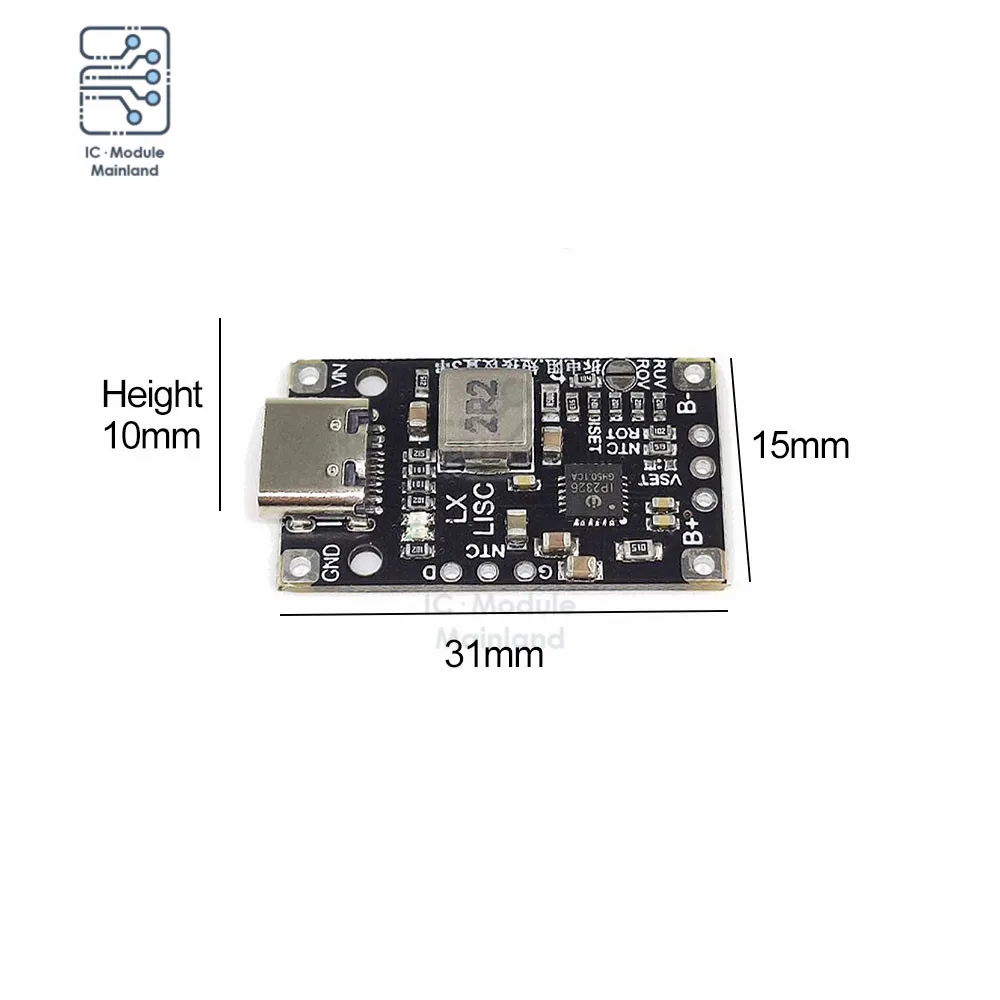 15W High Power Li-ion Battery Pack Charging Pad Type-C USB 2-3S BMS 2S 3S Boost Fast Charge 3.7V Polymer Drone Charging Module