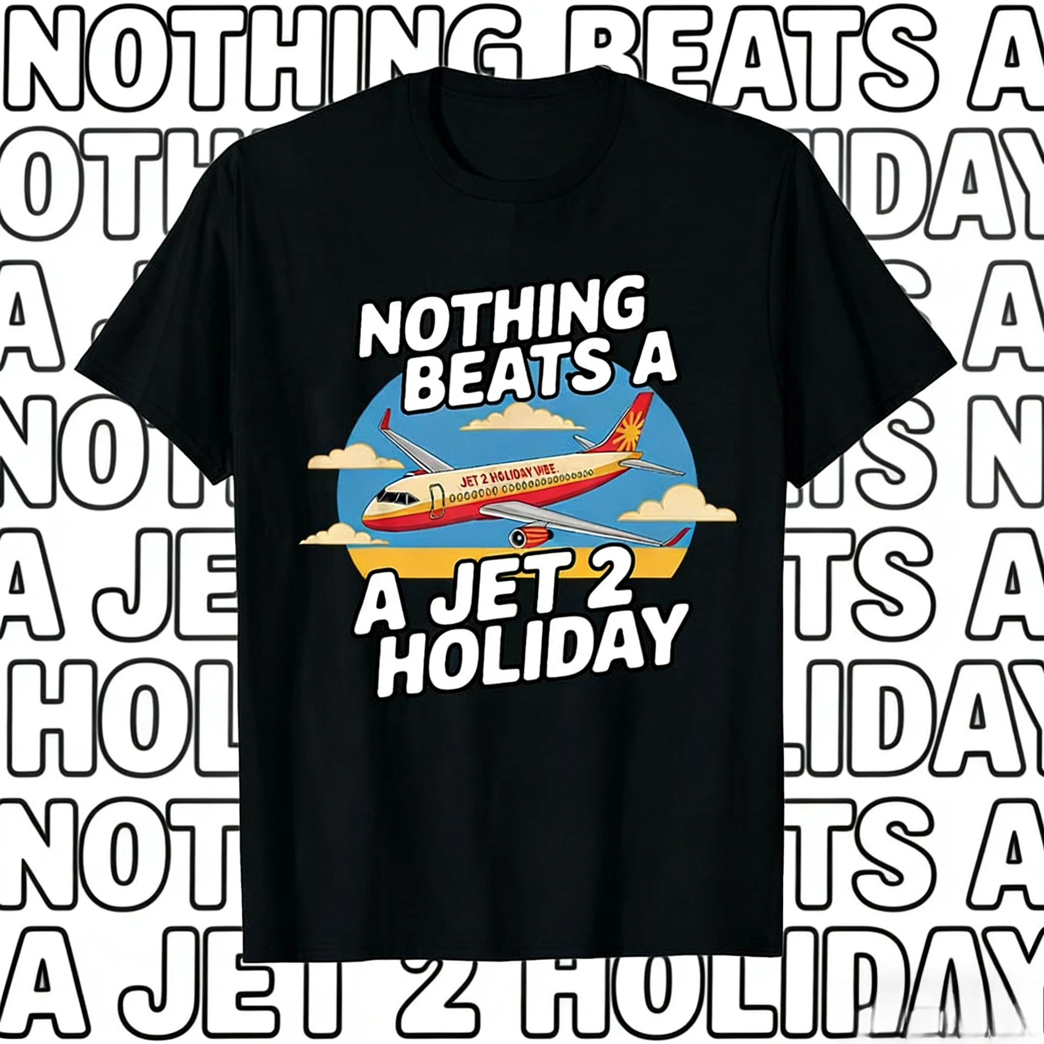 

Is There No More Interesting Holiday T-shirt for Men and Women Than Jet's Hiphop2025-26 Summer Pure Cotton 100% Printed T-shirt