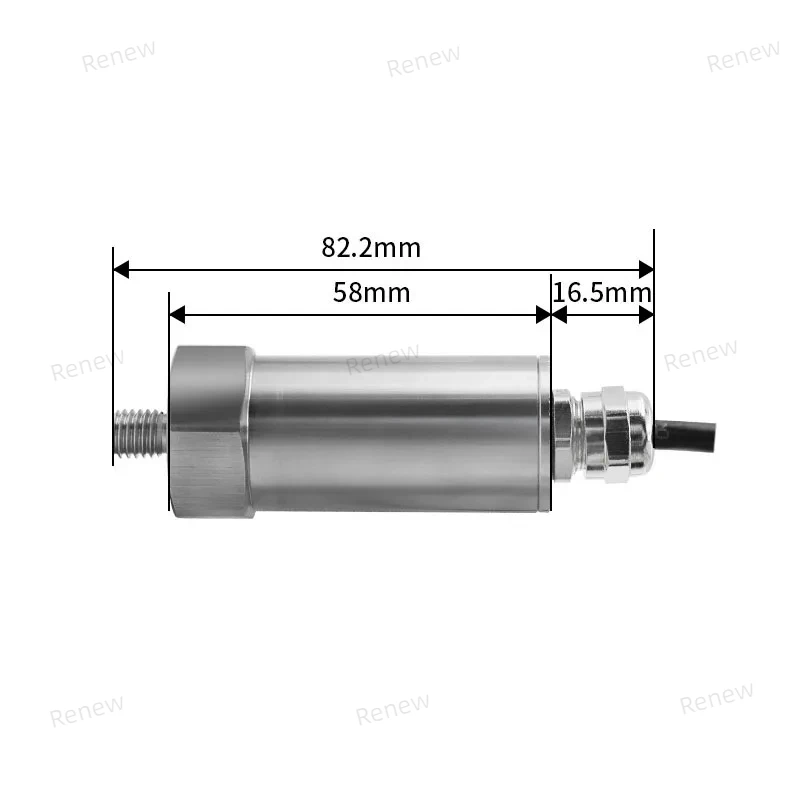 Vibration sensor frequency tester motor bearing mechanical temperature three-axis vibration detector waterproof RS485 4-20MA