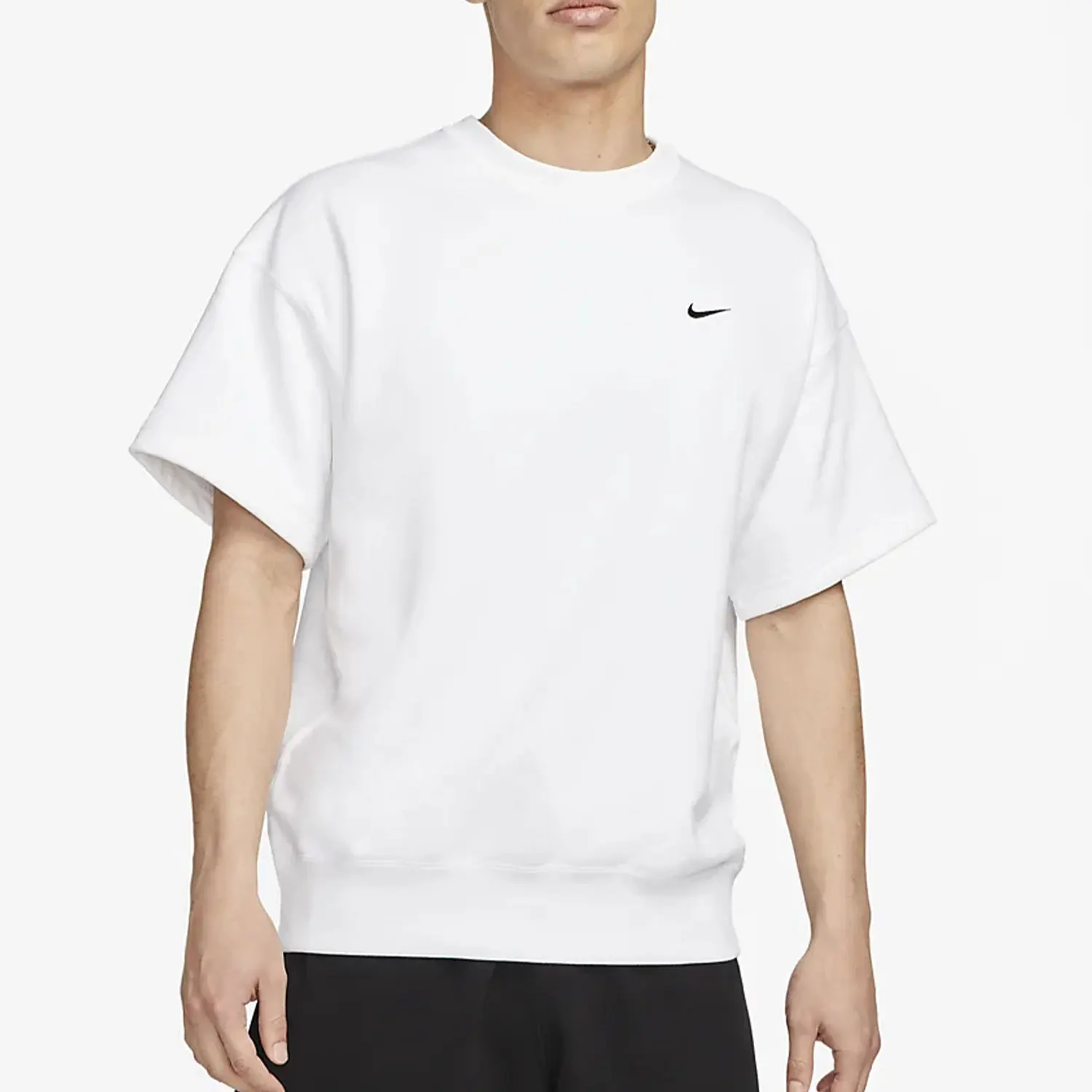

Nike genuine New Men's Casual French Terry Round Neck Short-sleeve DX0881-100