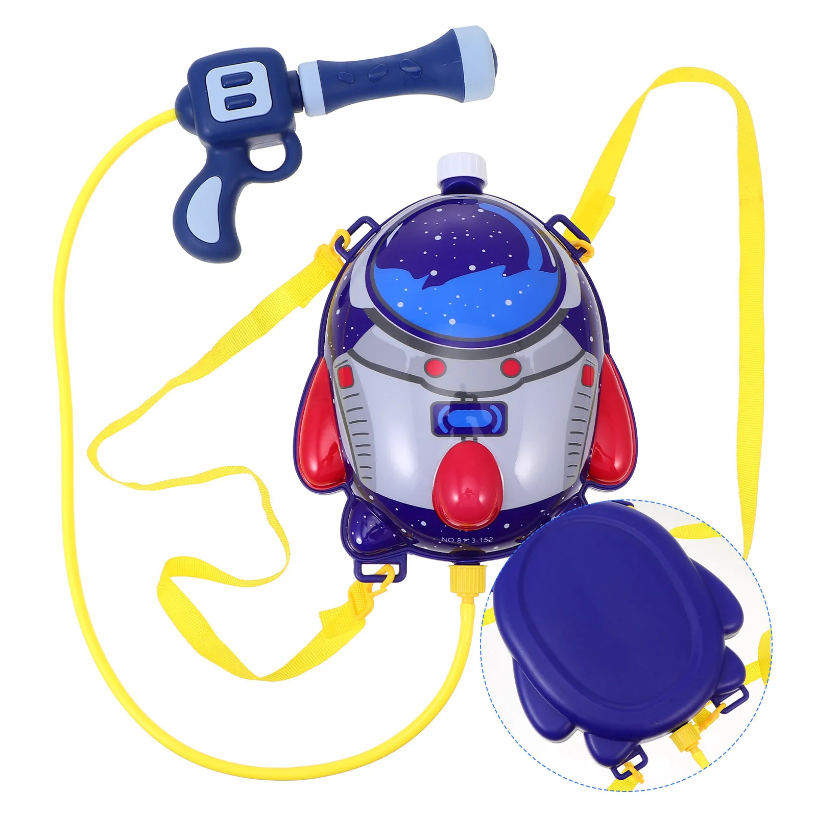 

1Set Adjustable Strap Cartoon Backpack Water Gun Premium Plastic Kids Outdoor for Summer Pool Beach Play Gift