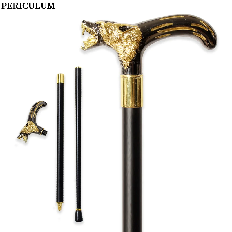 black-gold-alloy-wolf-head-walking-cane-with-curved-handle-detachable-cosplay-party-prop-decorative-walking-stick-for-men-and-wo