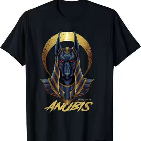 NEW LIMITED Anubis Ancient Egyptian Black and Gold T Shirt Size Idea S 5XL