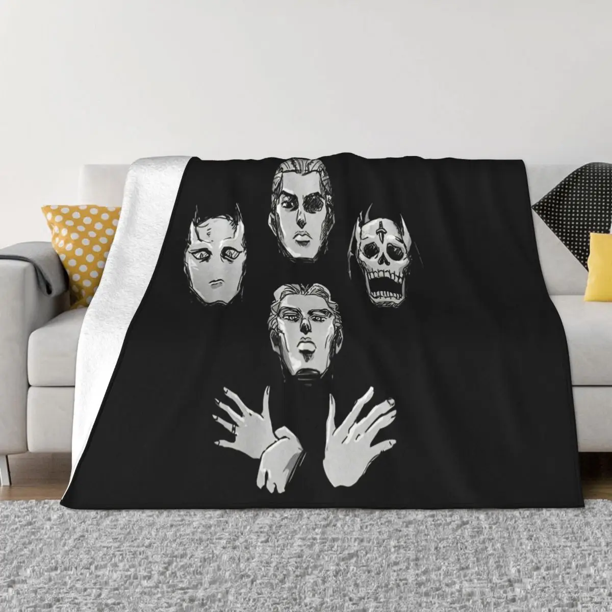 Jojo's Bizarre Adventure Killer Queen Yoshikage Kira Tee Men's Women's Pride Throw Blanket