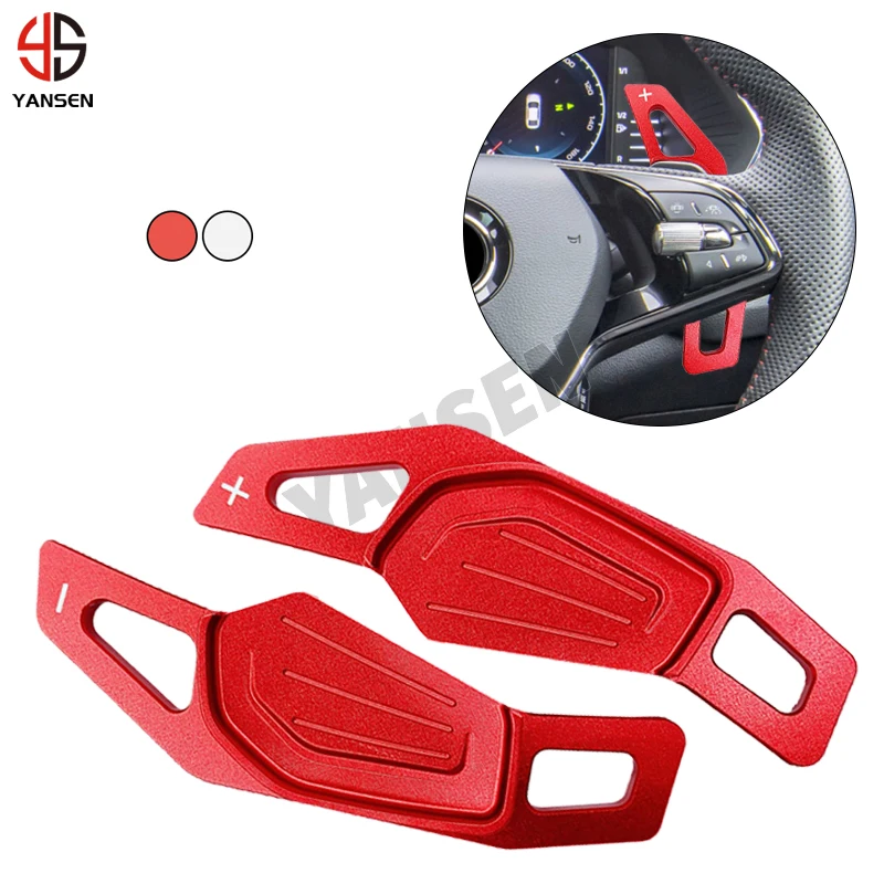 

Автомобильный алюминиевый руль DSG Shift Paddle для Skoda 2020 Octavia A8 MK4 ENYAQ IV RS VRS 2021 Karoq Kodiaq