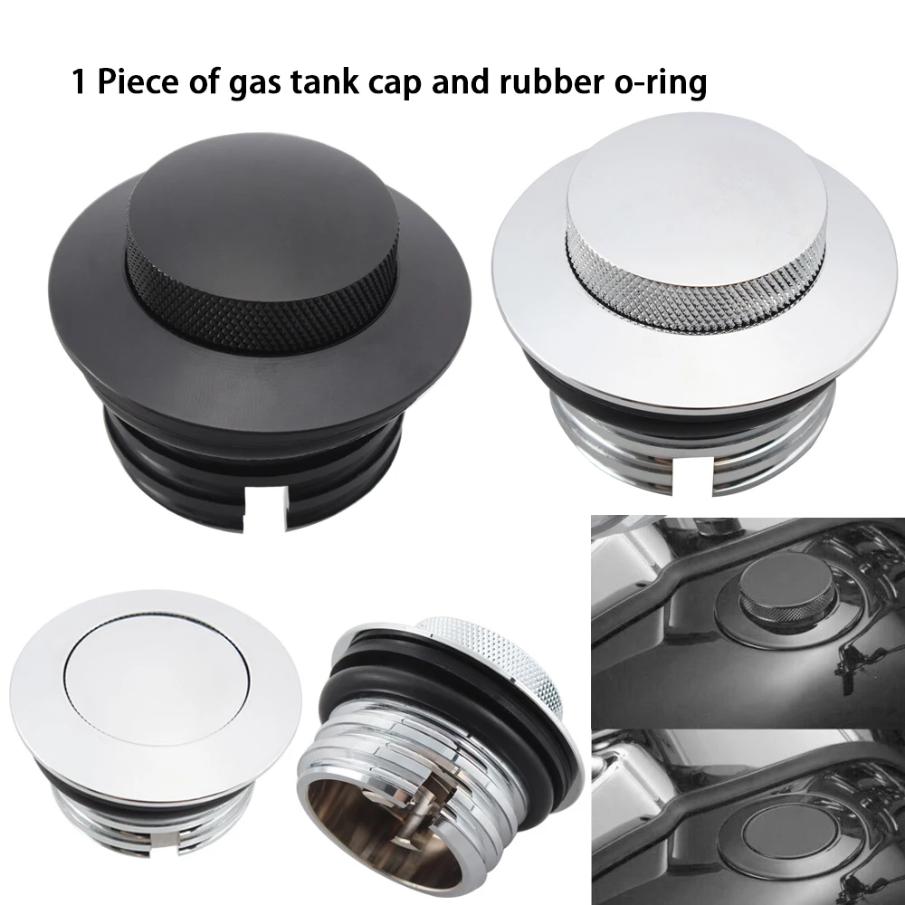 Tampa do tanque de combustível da motocicleta rosca tampa de combustível de gás com vedação junta de silicone se encaixa para harley dyna softail sportster 1200 833 road king