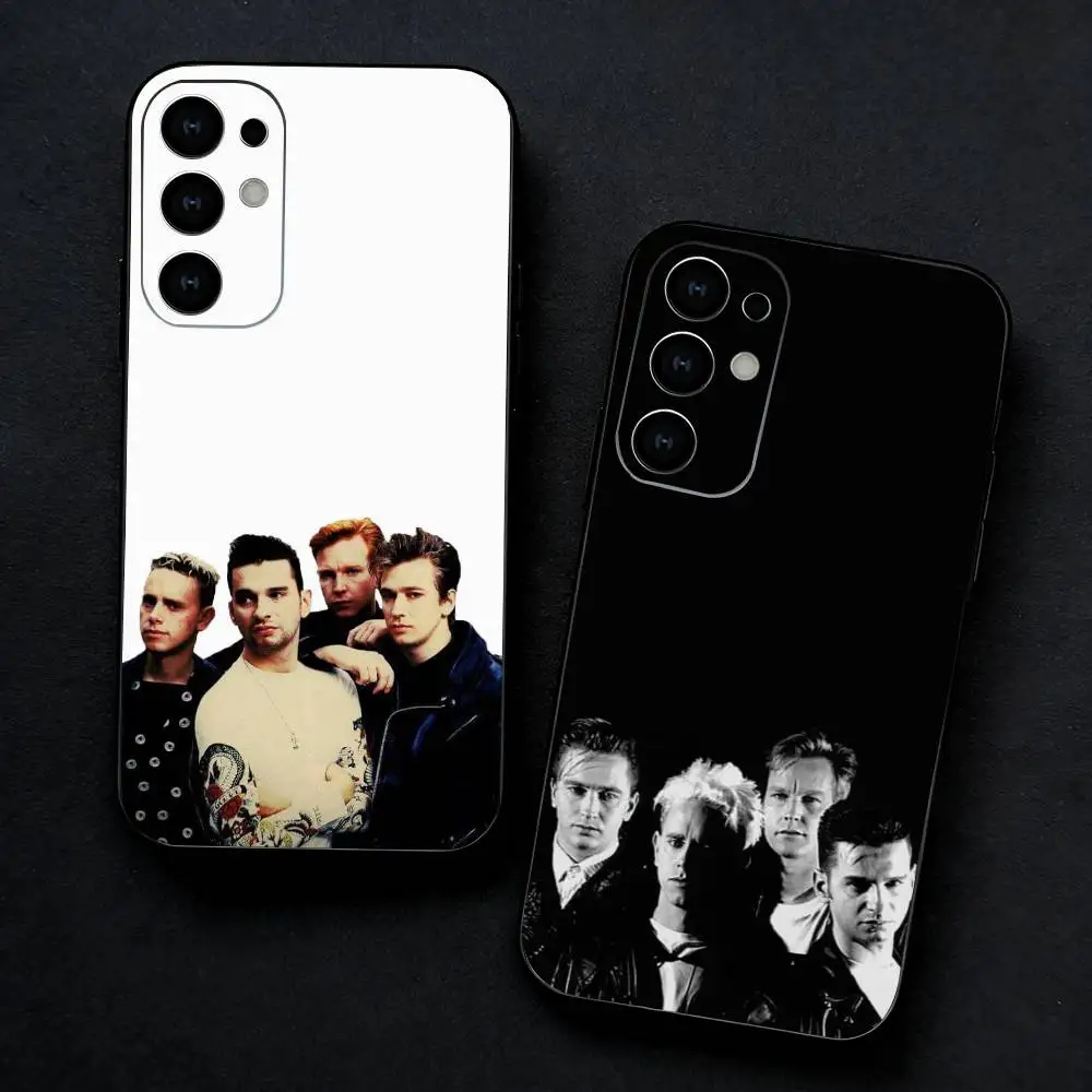 

Band D-Depeches M-Modes Phone Case For Samsung S25,S24,S23,S22,S21,S20,Ultra,Plus,FE Black Soft Cover