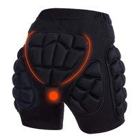 3D Protective Padded Shorts Breathable Winter Skating Protective Hip Pad EVA Short Pants Protection for Hip Butt and Tailbone