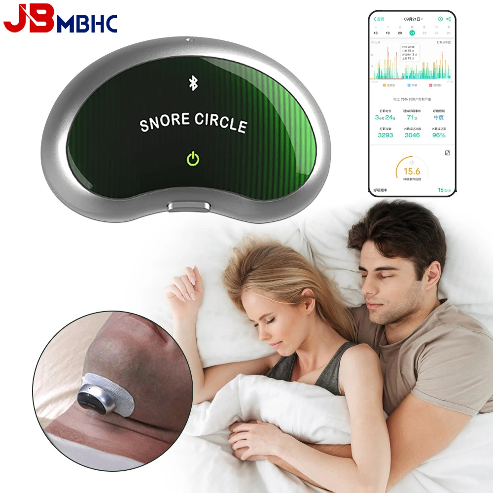 

Rechargeable Anti-Snoring Device with AI Smart Chip & Pulse Technology - Snore Stopper Solution for Men & Women, Instant Relief
