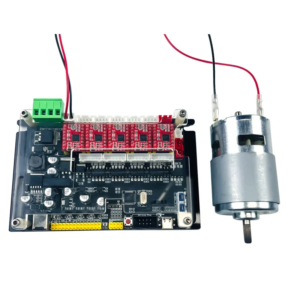 RTCX-Offline Controller 32-Bit 4 Axis Control Board, GRBL Control, Optical Coupling,with 300W/500W Spindle for CNC Engraver B