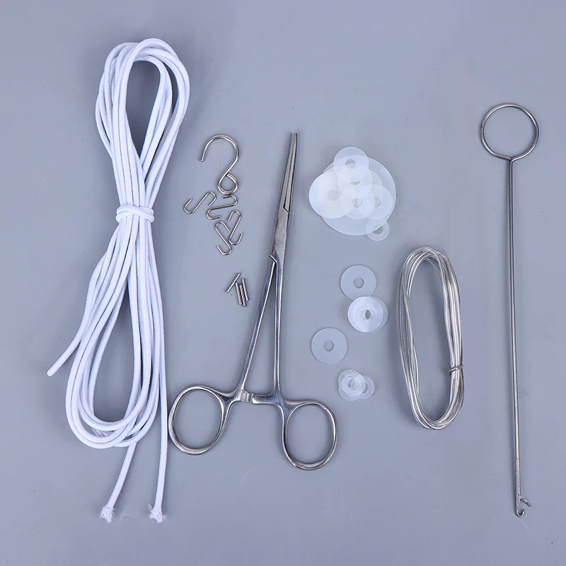 1/6 Doll Maintenance Tool Set Pliers S Hook Aluminum Wire Rubber Band DIY Accessories
