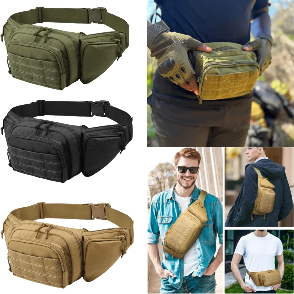 

Multi-functional Tactical Waist Bag Outdoor Riding Storage Bag Portable Invisible Waist-Hung Gun Bag