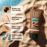 Maquillage pour les jambes, correcteur longue durée, imperméable et Anti-Transfer, même le teint de la peau, fond de teint liquide marron blé, 100ml 2