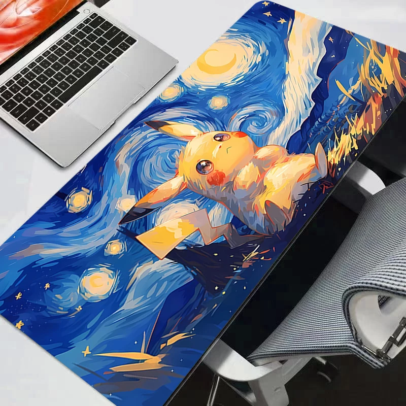 Pokemon Pikachu Gengar Mouse Pad Gamer Desk Mat PC Computer XXL Anime Mousepad rug Keyboard gaming Accessories Mausepad