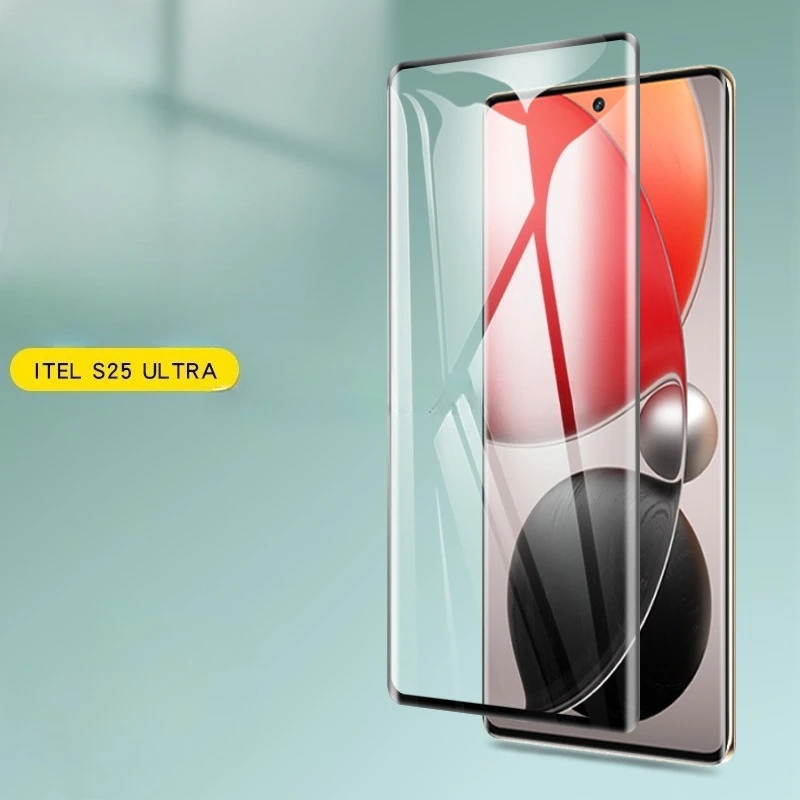 

3D Curved Tempered Glass Screen Protector For Itel S25 Ultra Clear Full Cover Protective Film For ITEL S25 ULTRA S25ULTRA