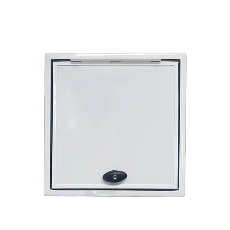 Aluminum Alloy RV Right Angle Luggage Door and Hinged Motorhome Hatch Door Can As Picnic Table 1400x600mm view 2
