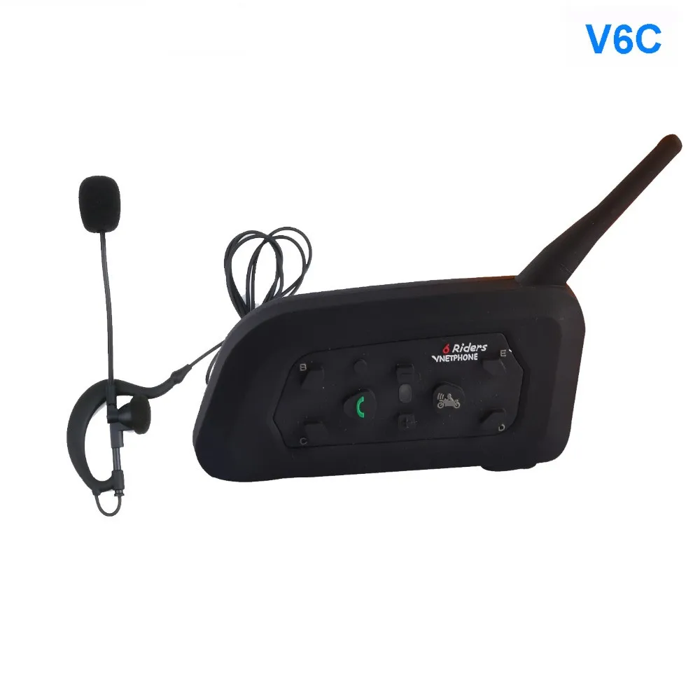 EJEAS V6C New Full Duplex 1200M Football Referee Arbitration Earhook Bluetooth Intercom Monaural Earphone Headset Headphone