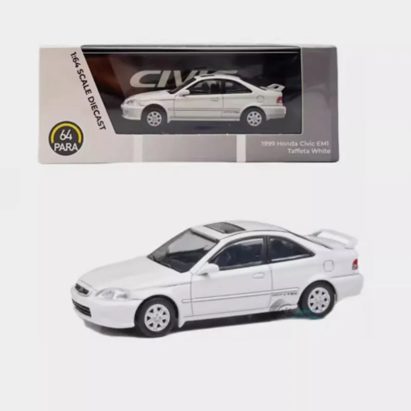 

Para 1/64 масштаб Civic Si EM1 1999 г., имитация модели автомобиля из сплава, статическая коллекция, украшенные праздничные подарки, игрушки, сувенирный подарок-без коробки