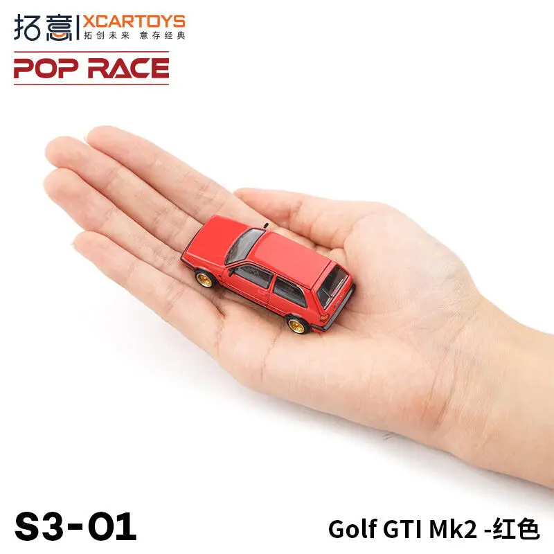 Xcartoys 1 64 coche de aleación modelo Golf GTI coche de juguete de simulación en miniatura para niños