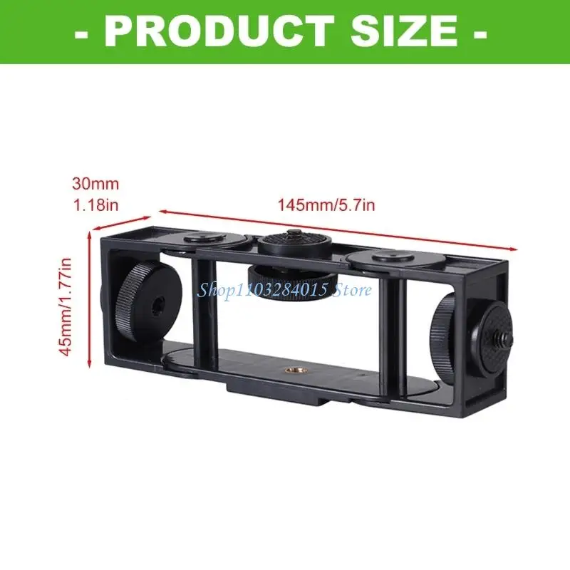 R6FF Smartphone Mount Adjustment Movable Clip For Living Stream Video Recording