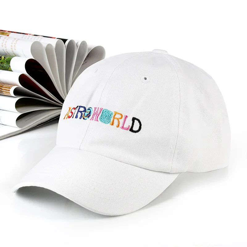 Women Men Cotton Embroidery ASTROWORLD Baseball Caps Unisex Astroworld Dad Hat Cap High Quality Summer Sun Hat Bones Gorra