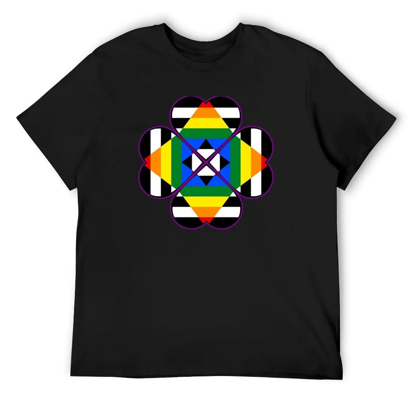 

Ally Flag Shamrock T-Shirt Clothing vintage graphic tee graphic t shirts quick-drying big and tall t shirts for men