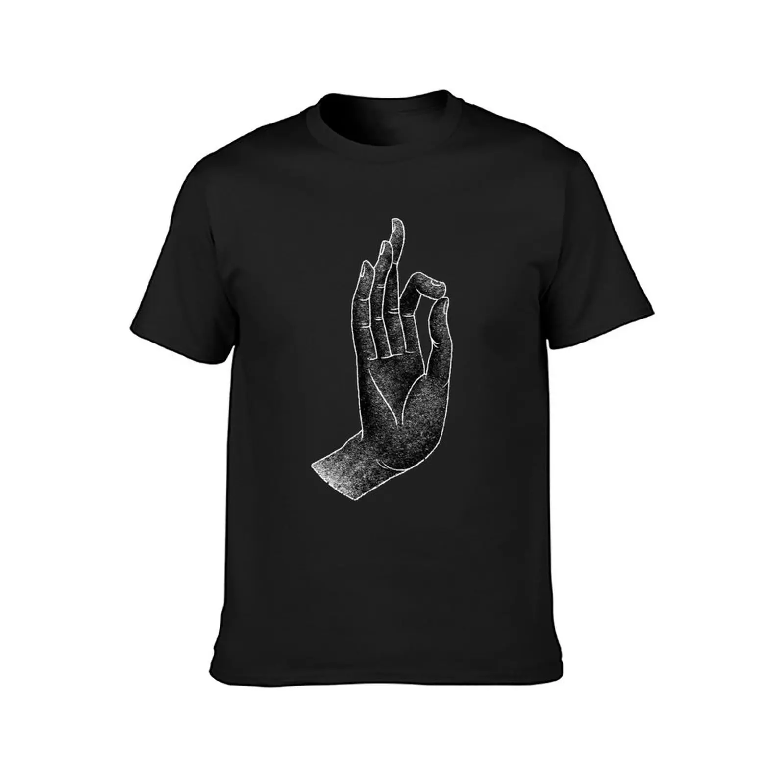 Yoga Mudra Karana Hand Gesture Vintage Style T-Shirt tees summer clothes mens graphic t-shirts