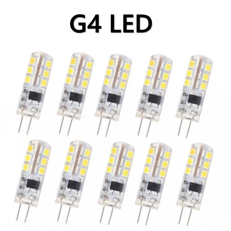 Pop 10PCS Mini G4 LED Lamp 3W 6W 9W 12W COB LED Bulb DC AC 12V 360 Beam Angle Chandelier Light Replace Halogen G4 Lamps