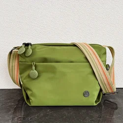 Ultra-light Nylon Crossbody Bag for Women Adjustable Wide Strap Lightweight Women's Bag Zipper Closure Stylish Messenger Bag