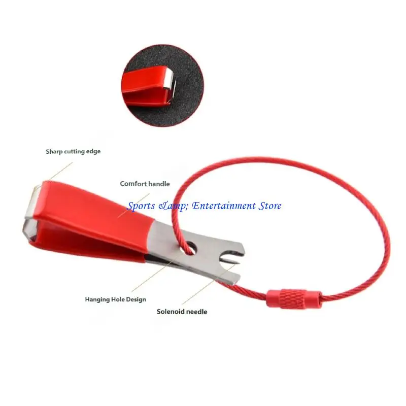 G7NF Multipurpose Aluminum Steel Fishing Line Cutter Line Nipper Retractable Clip Design Secure Sliding Lock For Anglers