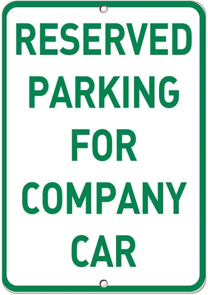 Warning Sign Reserved Parking for Company Car Parking Sign Road Sign Business Sign es Tin Metal Tin Sign