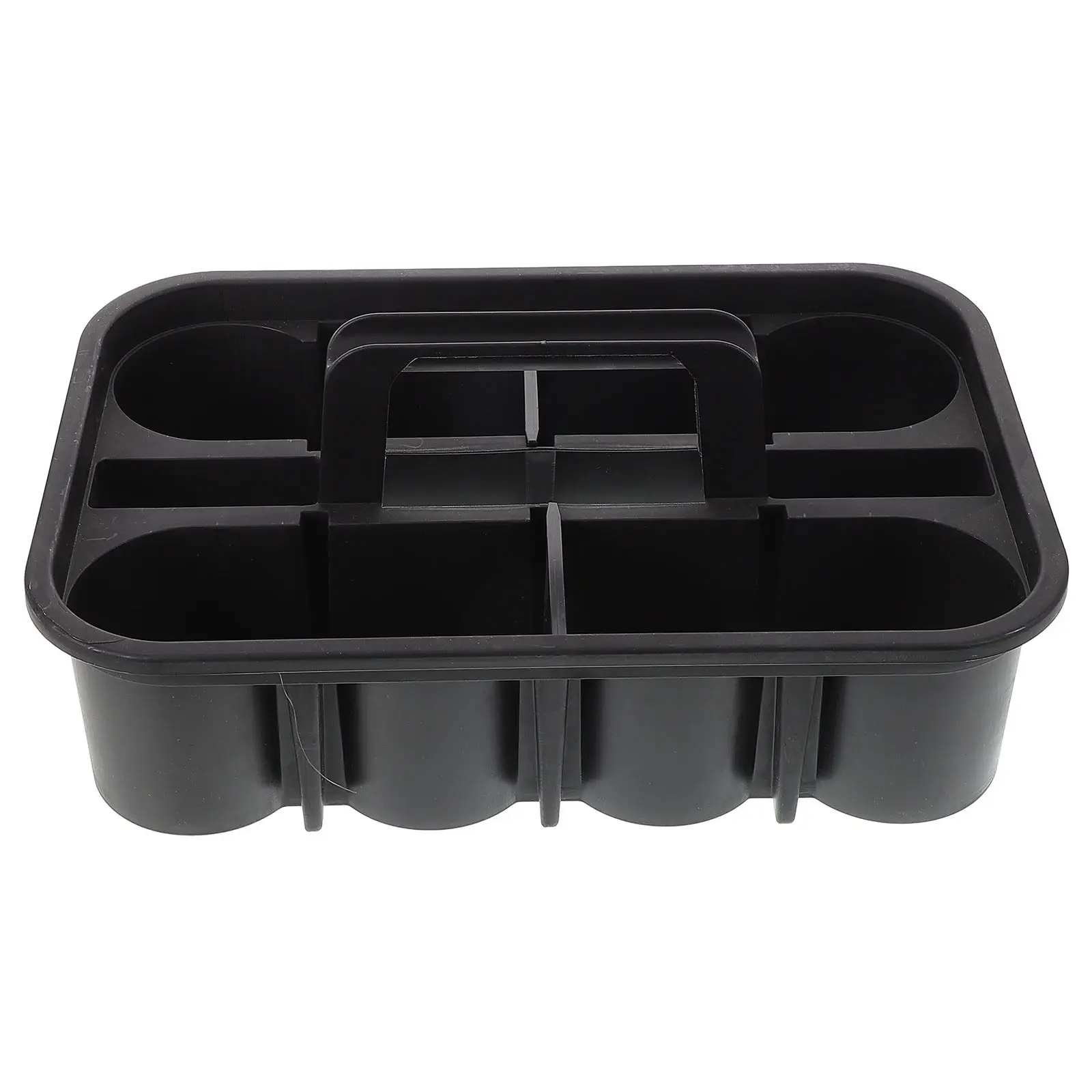 

Thickened Plastic Car Cleaning Tools Storage Basket Portable Handle Organizer Box Large Compartment Cleaning Supplies Holder Car