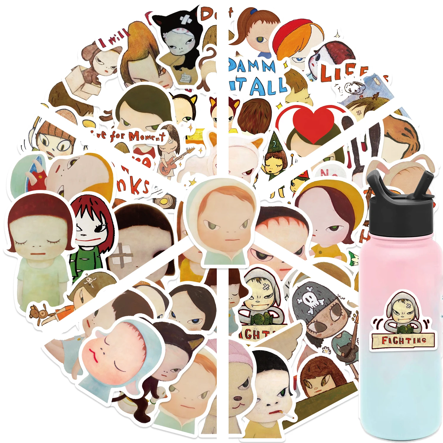 50/100PCS Yoshitomo Nara adesi - Laptop Bag Waterproof recensione e prezzo