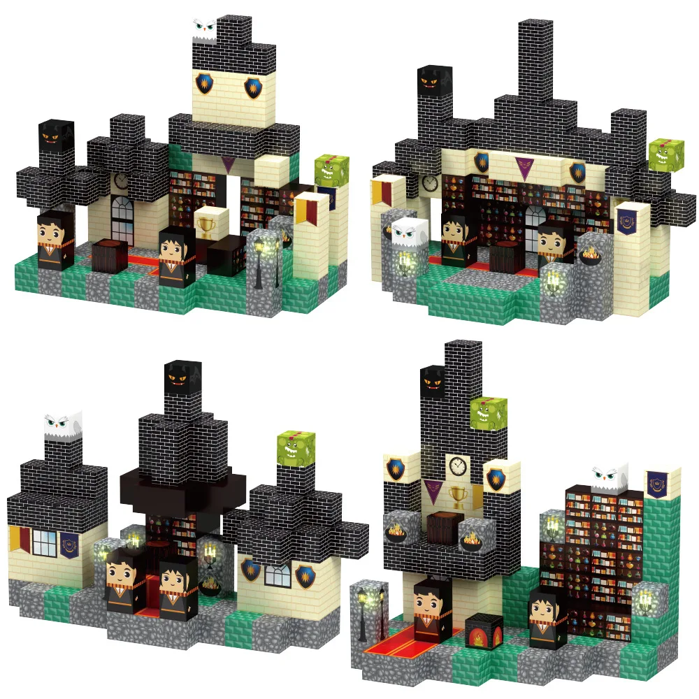 141PCS Magnetische Bouwstenen Magic Academy STEM Montessori Zintuiglijke Stapelblokjes Speelgoed voor Leeftijden 3+ Cadeaus voor Jongens & Meisjes