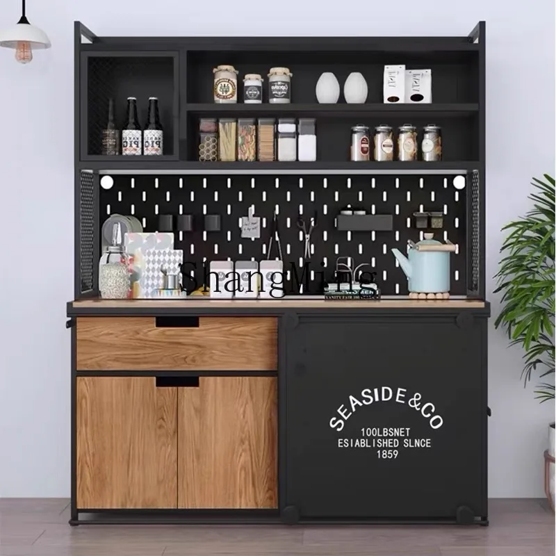 

SM premium sense retro side cabinet industrial style locker household commercial dining table