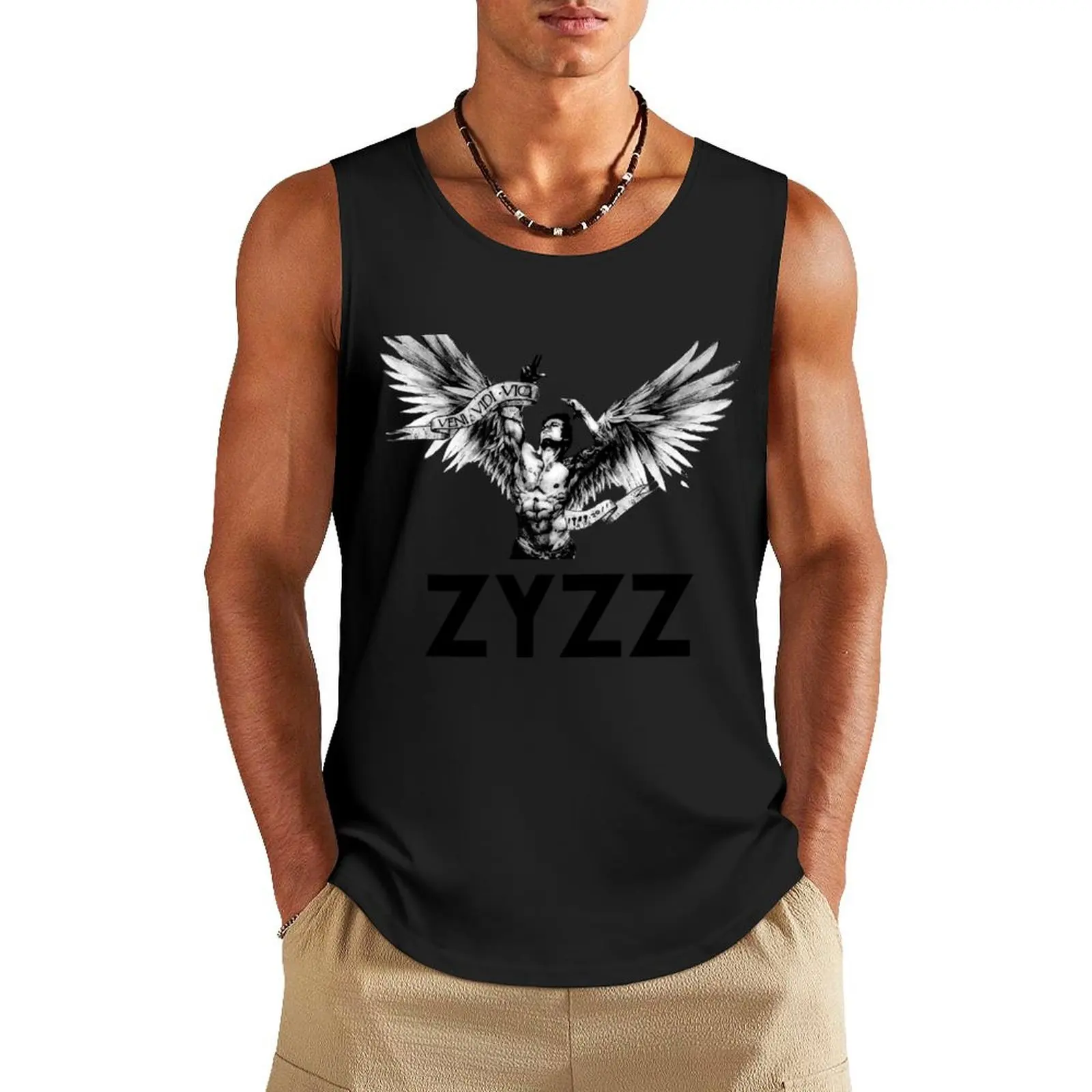 Zyzz We're All Gonna Make Mirin Physique It Sickkunt Gym Bodybuilding Motivational Aesthetic Veni Vidi Vici Design Tank Top