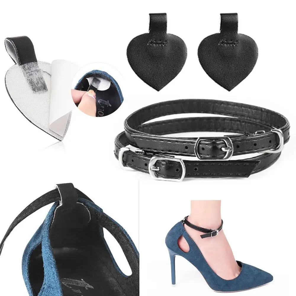 1Pair Women Bundle Laces Tie Straps Band Anti-skid Belt Adjustable Shoe Belt Shoelace Heels Band