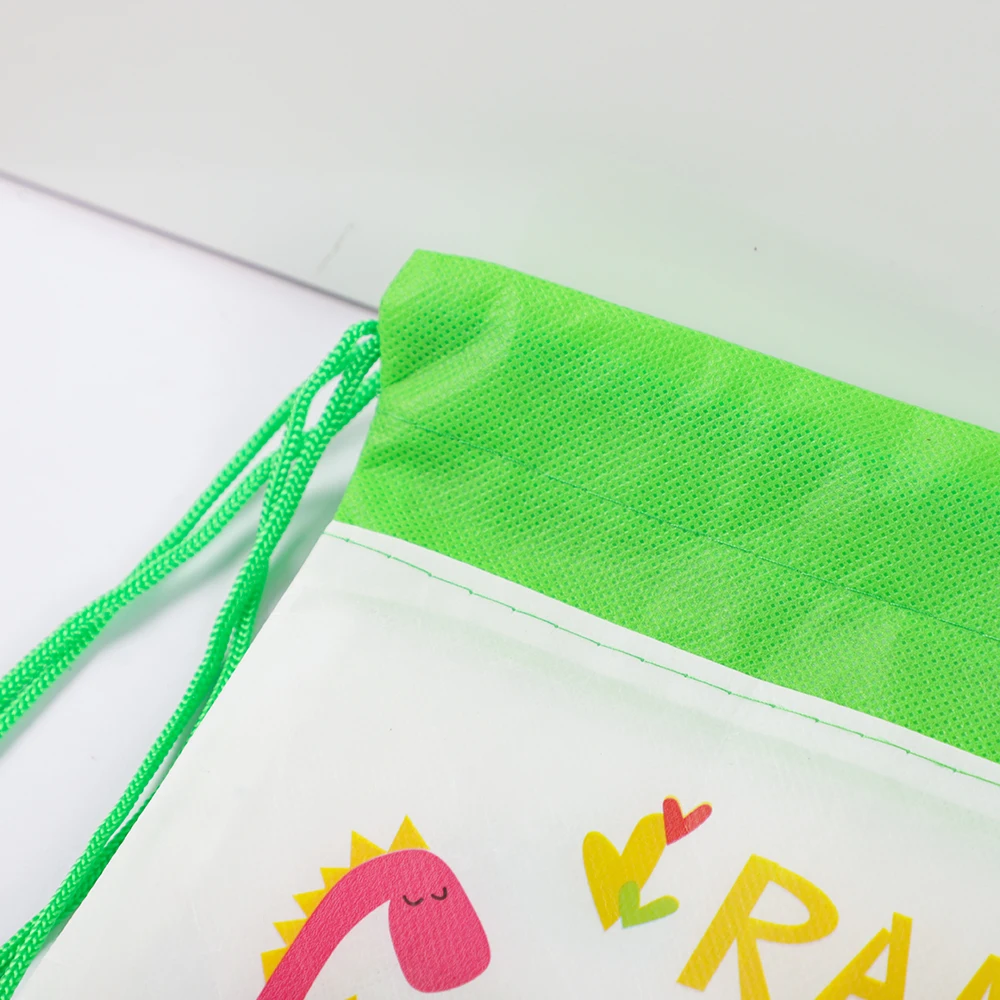 4/8/12Pcs Dinosaur Theme Party Drawstring Bags School Backpack Toy Storage Bag for Kids Birthday Baby Shower Party Favors Decor