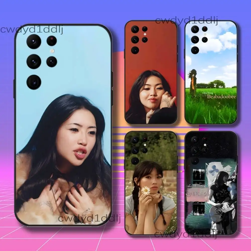B-Beabadoobee Beatopia Phone Case For Samsung S10,S21,FE,S21 ,S26,S25,S24,S23,Ultra,S9,S22,Plus Black Shell Cover