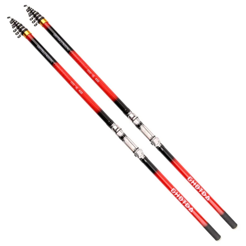 

Telescopic Rock Fishing Rod Portable Travel Carp Spinning Travel Casting Pole 6.3M 5.4M 4.5M 3.6M 2.7M