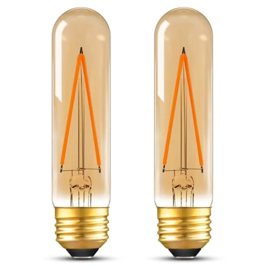 

Dimmable E26 T30 T10 LED Bulb Long Tube Light Bulb 4W 40W Equivalent,Type T Tubular Light Bulbs for Curio Cabinet, Piano, Chand