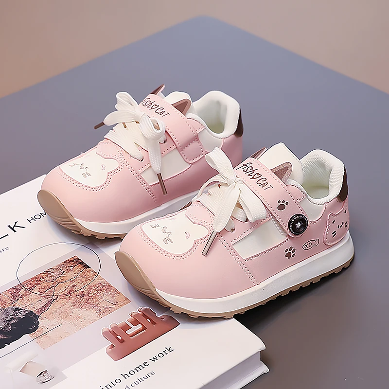 

Детские повседневные туфли для девочек 2026 года: новая весенняя коллекция в корейском стиле, мягкая подошва, нескользящие, универсальные, для школы и спорта, модель «Принцесса»