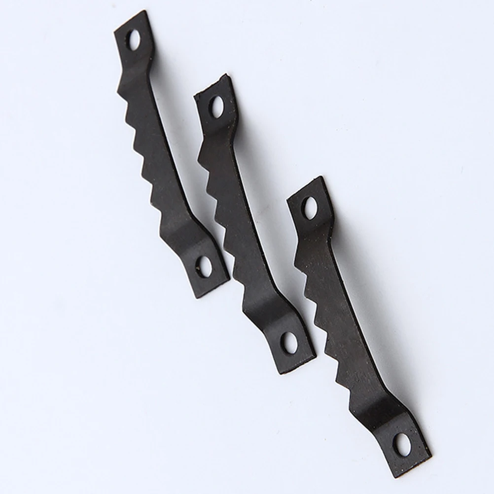 

Black Jagged Hanging Piccture Frame Hanger Serrated Cross-stitch Single with Screws Photo