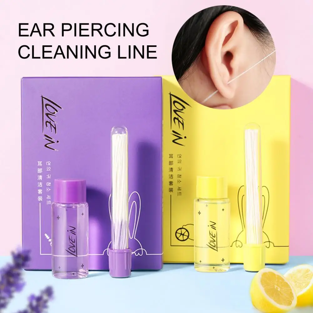 Linha útil da limpeza da orelha da linha da prevenção do orelha-piercing 20 ml/set resistente ao desgaste anti-entupimento