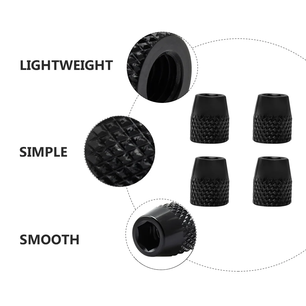 

4 Pcs Fixed Nuts Aluminum Alloy for Bike Blocks Light Weight Corrosion Resistant Accessories Brake Clamp Parts