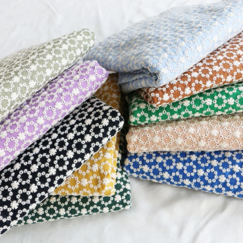 

Окрашенная в пряжу хлопчатобумажная ткань, цветная многоцветная рубашка с шифрованием и вышивкой, платье-тренч, шитье своими руками, оптовая продажа, ткань по метрам