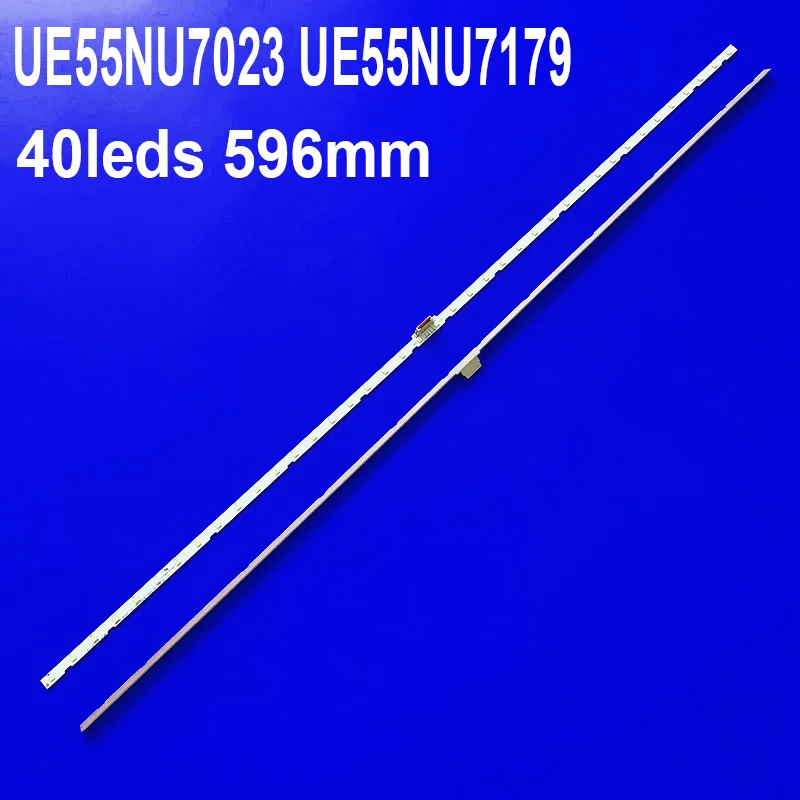 

2 шт./лот, светодиодная лента подсветки для Samsung 55NU7100 UE55NU7090 UE55NU7179 UE55NU7023 UE55NU7092 UN55RU7100 UN55NU7090G UE55NU7100